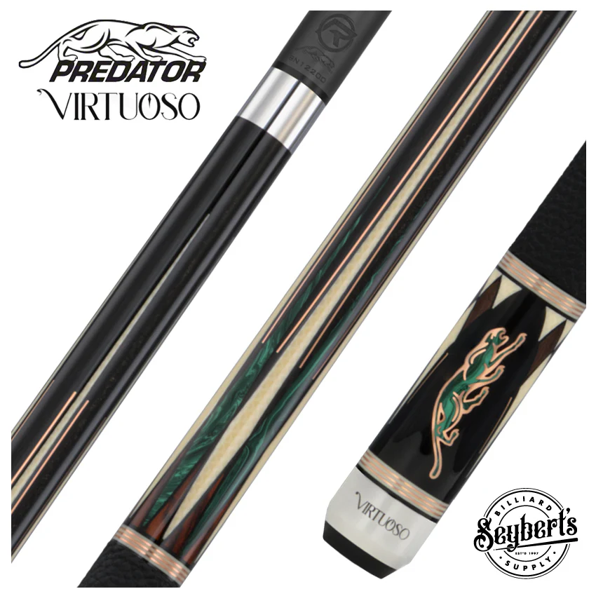 Predator Virtuoso Series Green Pool Cue - Uni-Loc