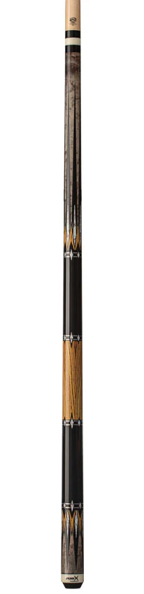 Pure X Gray-Stained Birdseye Maple and Bocote Graphic Wrapless Pool Cue - Image 4