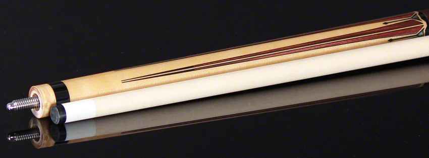PureX Technology Pool Cue - Natural Birdseye Maple with Cocobolo, Black and Mother of Pearl Graphics - HXTE4 - Image 4