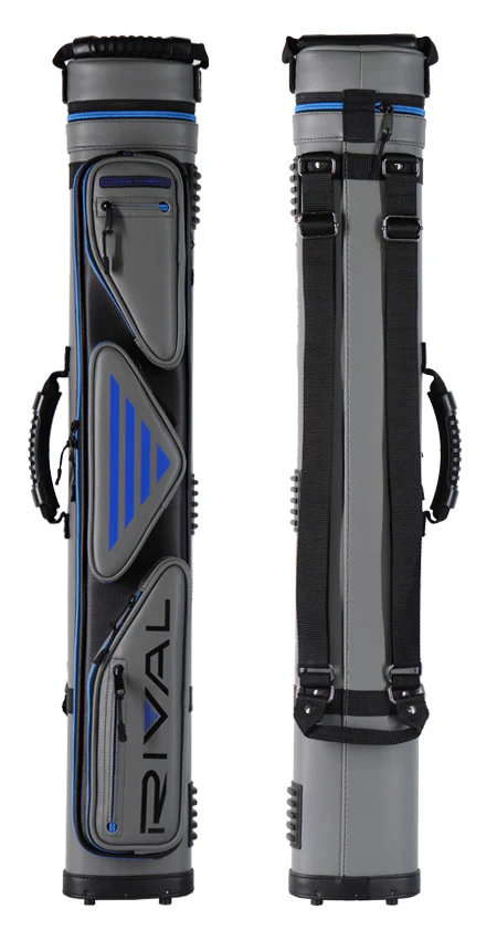 Lucasi Hybrid Rival Grey and Blue 3x4 Pool Cue Case - PXC2034 - Image 2