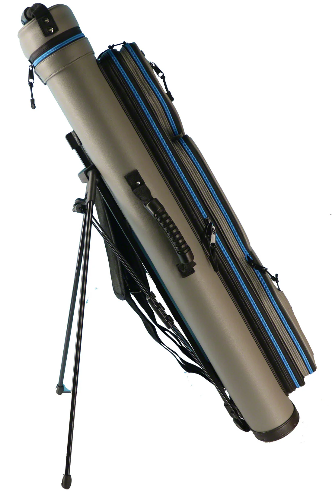 Lucasi Hybrid Rival Grey and Blue 4x8 Pool Cue Case - PXC2048 - Image 4