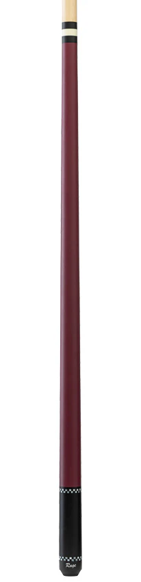 Rage Plum Red with Checkers Wrapless Play Cue - Image 4