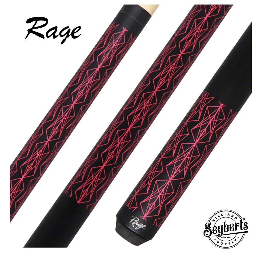 Rage Black and Pink Pool Cue - RG111