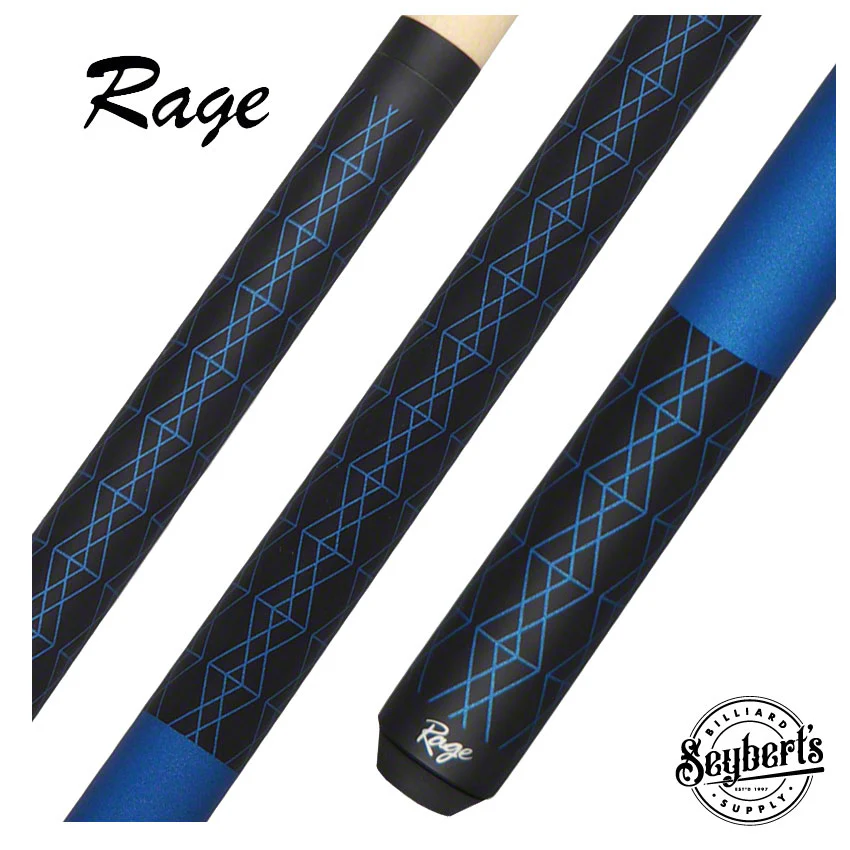 Rage Black and Blue Pool Cue - RG112