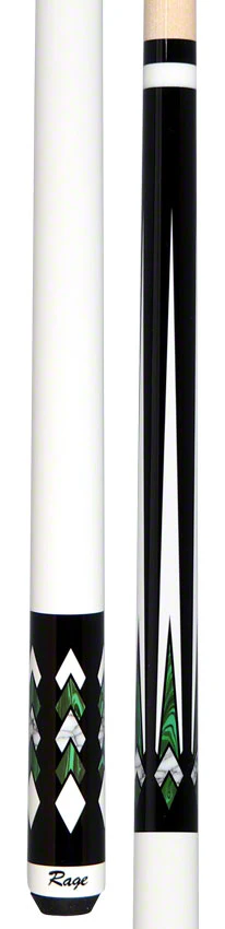 Rage Black with White and Green Points Pool Cue - RG221 - Image 5