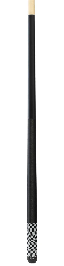 Rage Black Warped Checkers Pool Cue with Nylon Wrap - Image 4