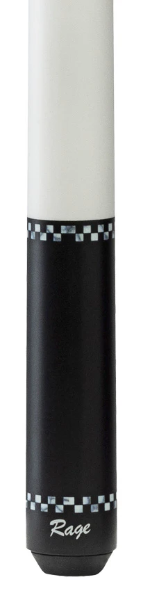 Rage White Checkers Wrapless Play Cue - Image 2