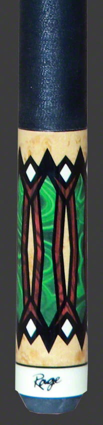 Rage Cocobolo with Green Graphic Pool Cue - RG215 - Image 2