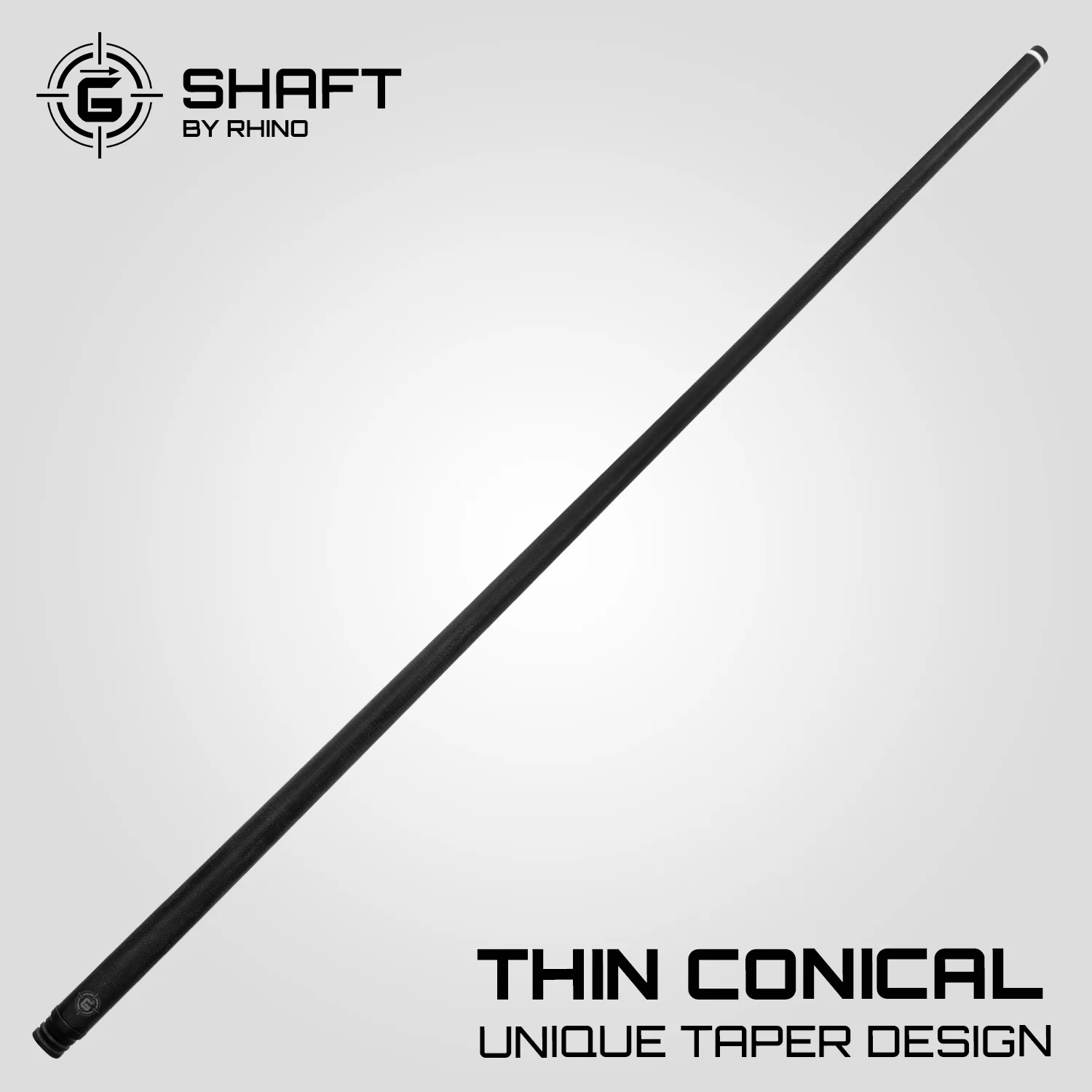 Rhino G-W Series Pale Moon Ebony Graphic No Wrap Carbon Pool Cue - DIS - Image 6