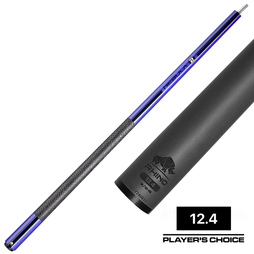 Rhino Nebula 2 Amethyst Purple Carbon Pool Cue with Sports Wrap - Image 3