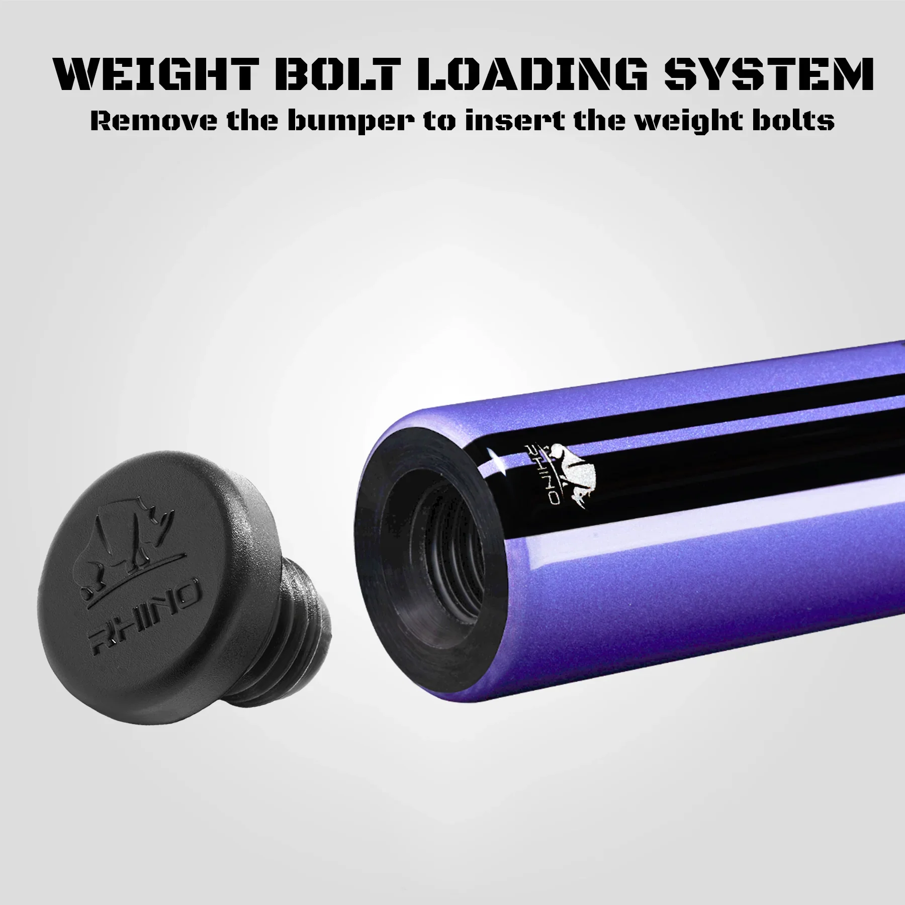 Rhino Nebula 2 Amethyst Purple Carbon Pool Cue with Sports Wrap - Image 5