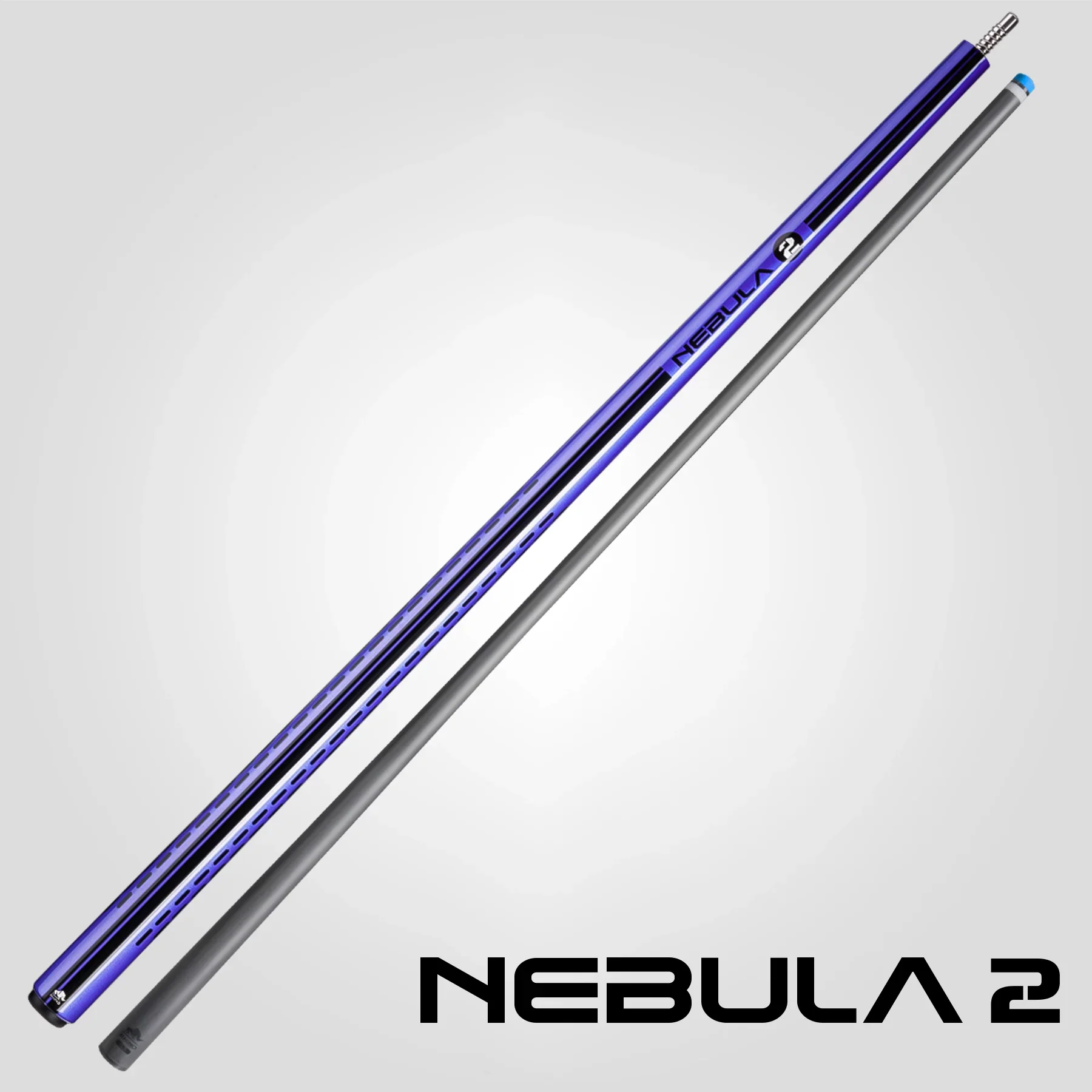 Rhino Nebula 2 Amethyst Purple No Wrap Carbon Pool Cue - Image 8