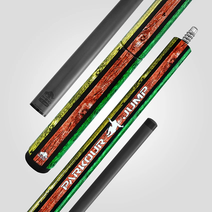 Rhino Parkour Multicolored No Wrap Carbon Jump Cue - Image 3