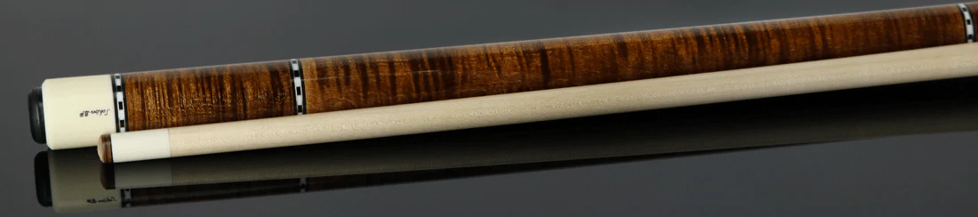 Schon STL Series Dark Stained Curly Maple Pool Cue - STL1SPCURDS2 - Image 2