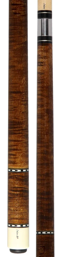 Schon STL Series Dark Stained Curly Maple Pool Cue - STL1SPCURDS2 - Image 5