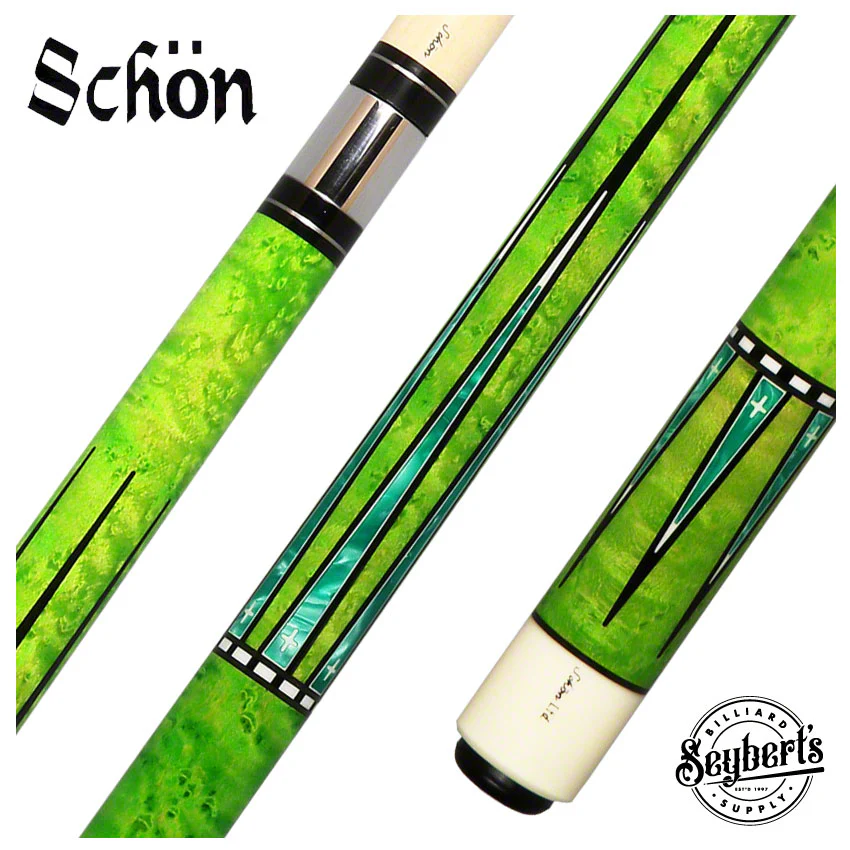 Schon LTD Green Pool Cue - LTD2300-4GRN