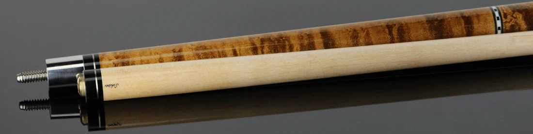 Schon STL Series Full Dark Stained Birdseye Maple Pool Cue - STL1SPBEDS2 - Image 3