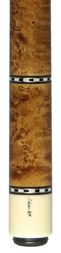 Schon STL Series Full Dark Stained Birdseye Maple Pool Cue - STL1SPBEDS2 - Image 4