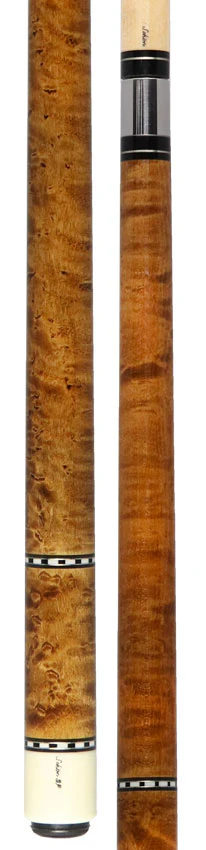 Schon STL Series Full Dark Stained Birdseye Maple Pool Cue - STL1SPBEDS2 - Image 5