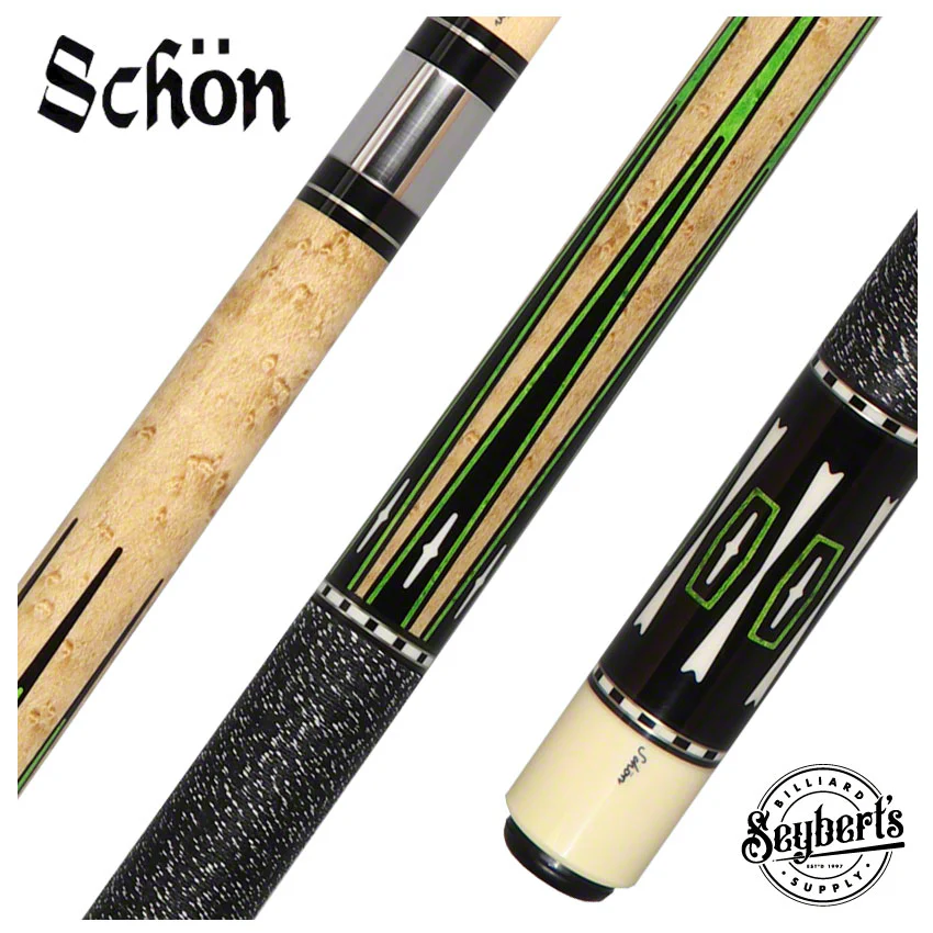 Schon STL Series Pool Cue - STL15GRN