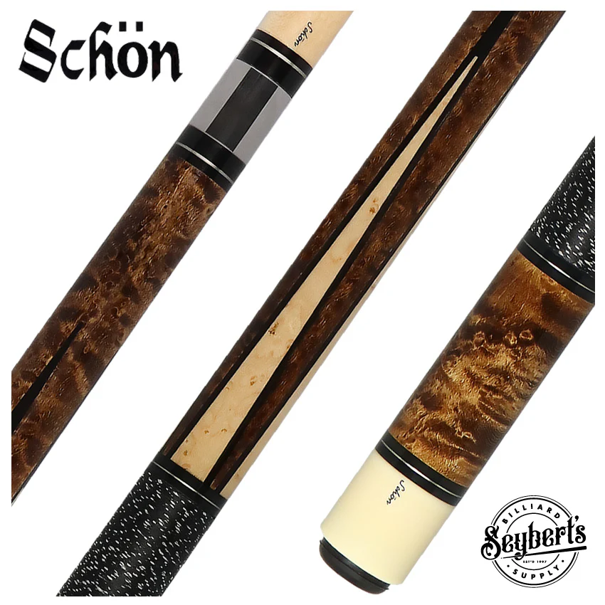 Schon STL Series Dark Stained Pool Cue - STL3DS