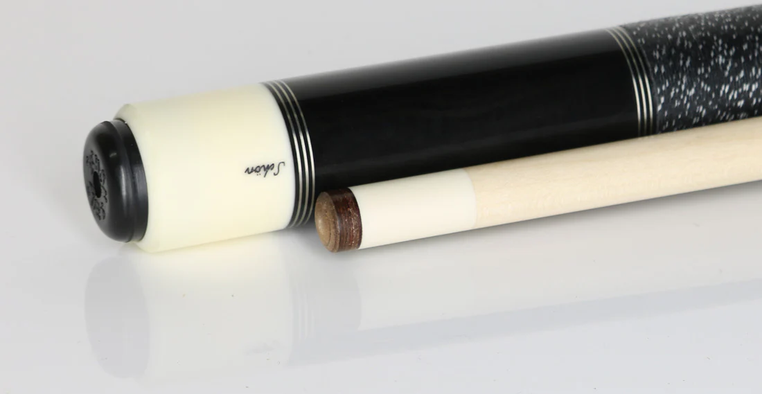 Schon STL Series Dark Stained with Red Points Pool Cue - STL6DSRD - Image 3