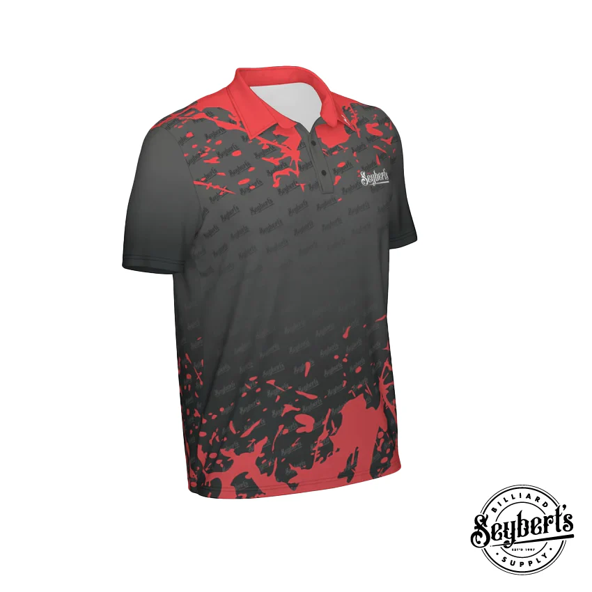 Seybert's Black and Red Splash Polo - Image 9