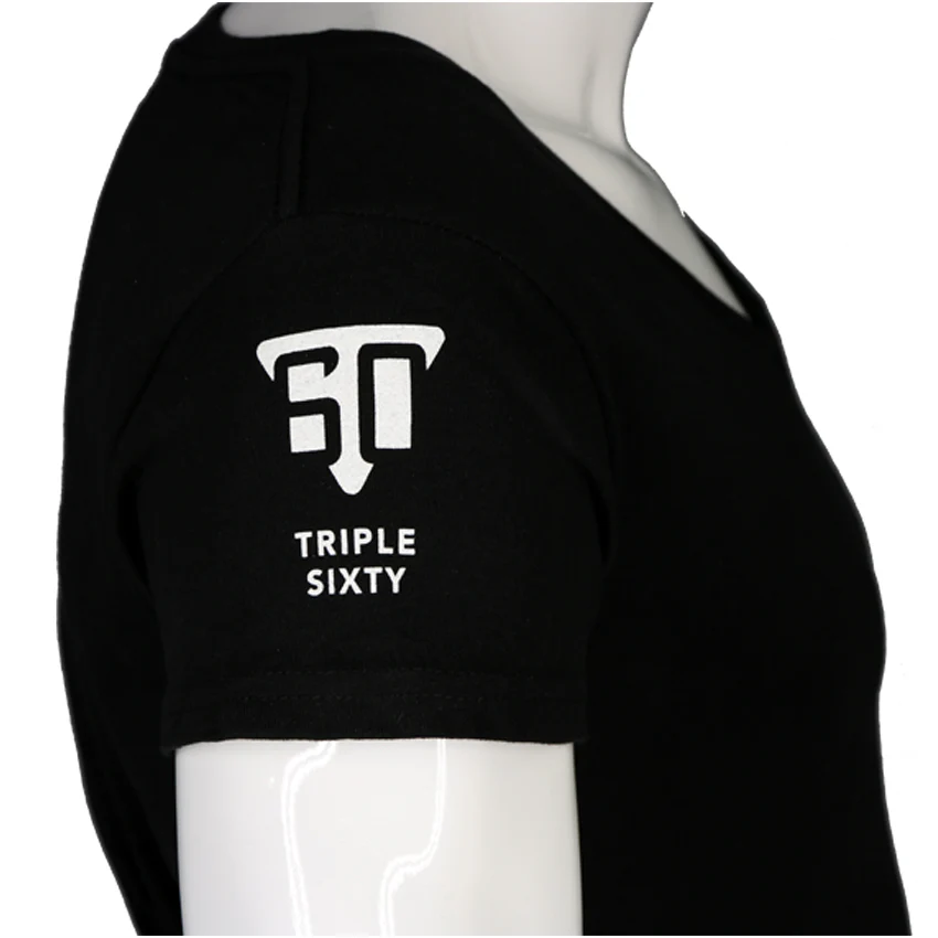 Seybert's Woman's Black V-Neck T-Shirt - Image 2