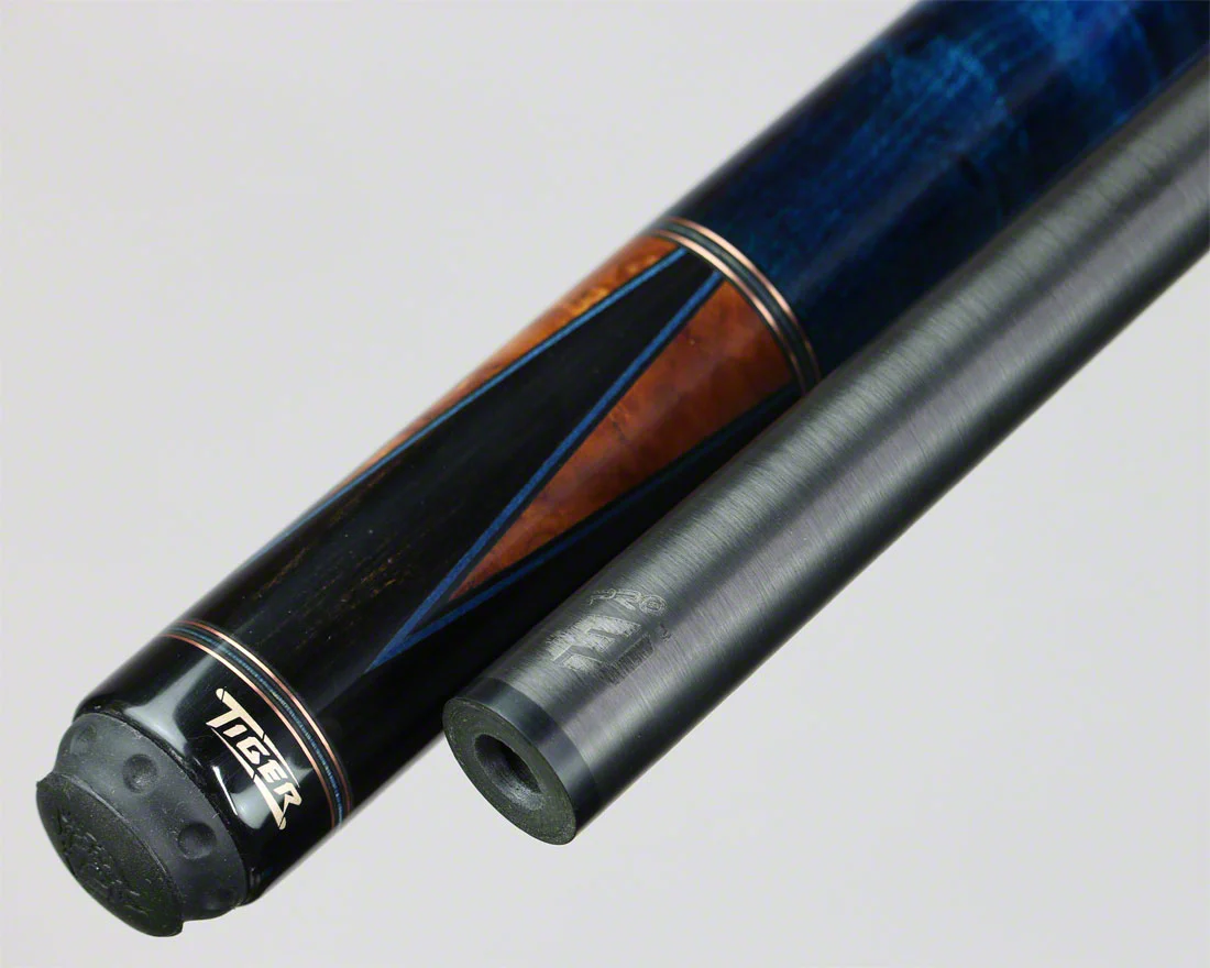 Tiger High Performance Series Cue - Blue Handle W/ Fortis Pro Carbon - HD-2B - Image 4