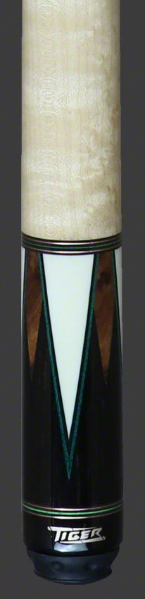Tiger High Performance Series Cue - Curly Handle W/ Green Veneers - HD-5NG - Image 6