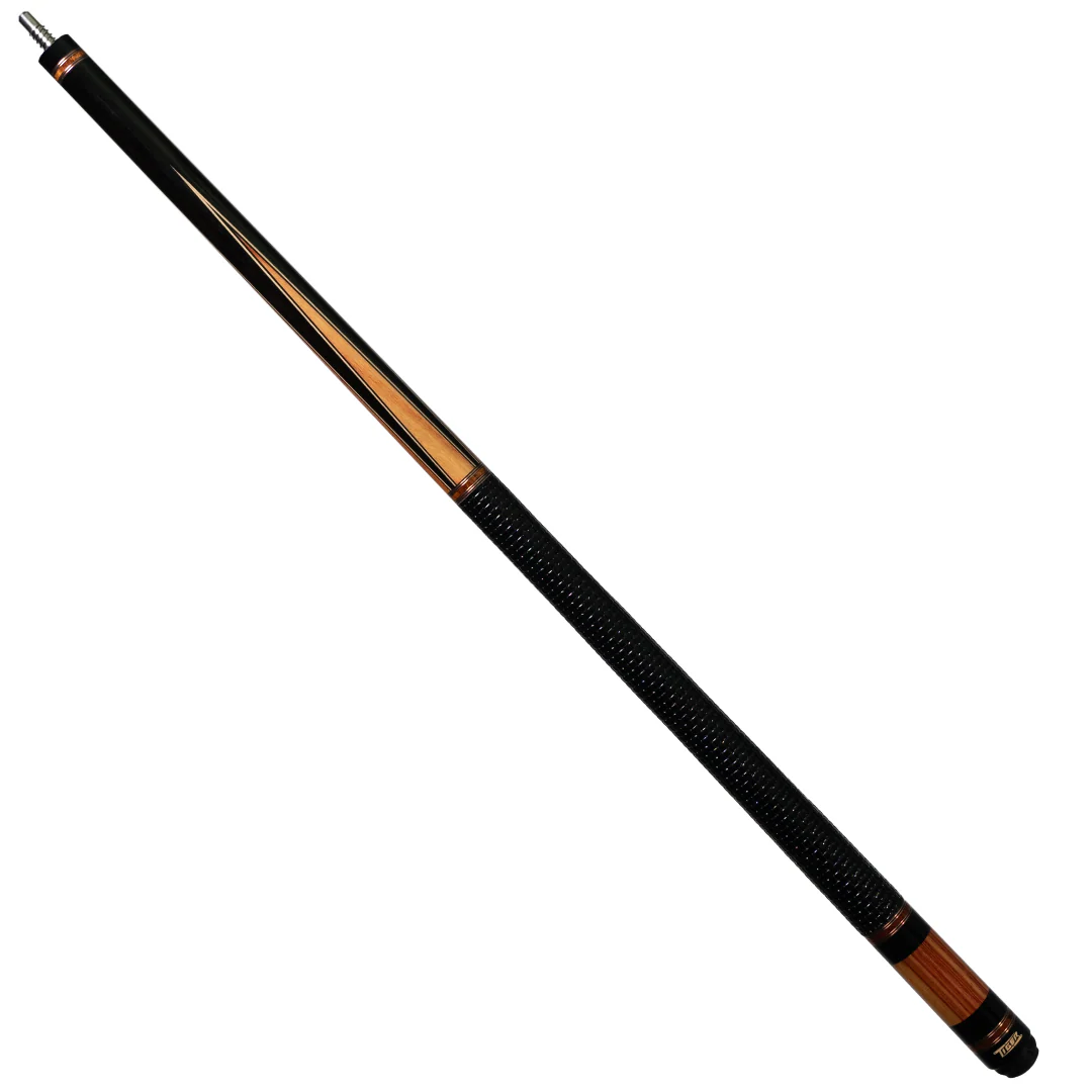 Tiger LX4 Series Ebony and Tulipwood Pool Cue with Leather Weave Wrap - Image 2