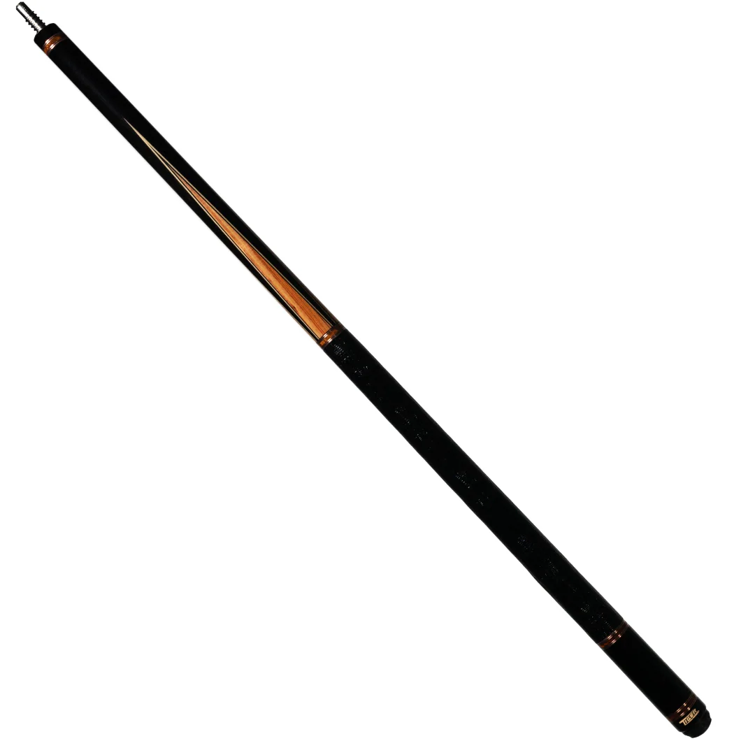 Tiger LX3 Ebony and Tulipwood Pool Cue with Lizard Leather Wrap - Image 2