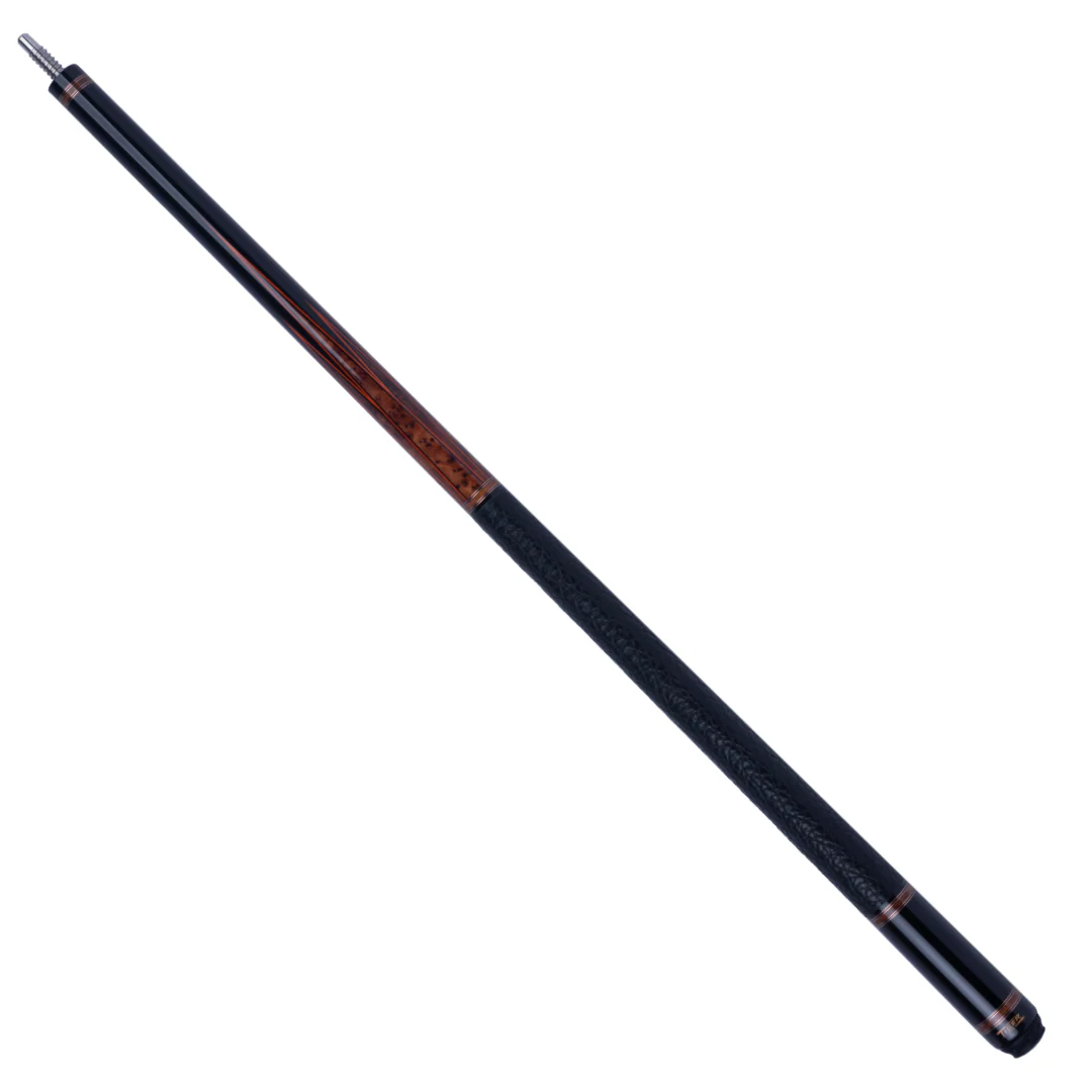 Tiger LX7 Ebony and Amboyna Burl Pool Cue with Buffalo Leather Wrap - Image 2