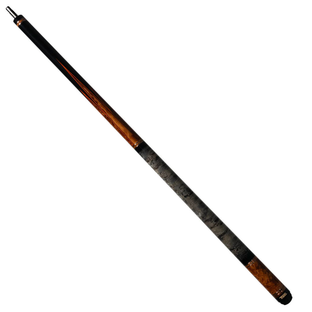 Tiger LX8 Ebony and Amboyna Burl Wrapless Pool Cue - Image 2