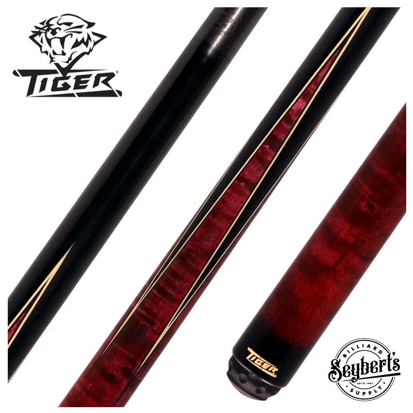Tiger Traveler Performance Series with Red-Stained Maple Pool Cue - Fortis LD Carbon Shaft