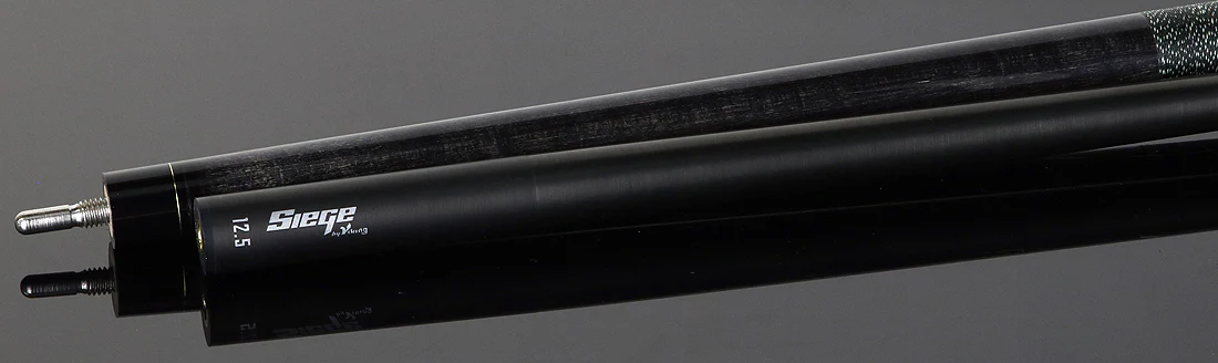 Viking Bedlam Series Smoke-Stained Maple with Galaxy Shimmer Pearl Play Cue with 12.5mm Siege Carbon Fiber Shaft - Image 4