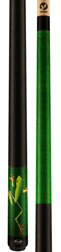 Viking De-Cues Series Emerald Stained Northwood Maple with Tree Hugger Frog Play Cue - DE0203 - Image 3