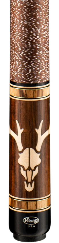 Viking Defender Series East Indian Rosewood with Birdseye Maple and Crosscut Zebrawood Inlays Play Cue - DF0600 - Image 2