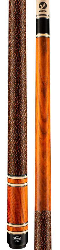 Viking IM0400 Impero Series Play Cue - South American Cocobolo with Cocobolo, Birdseye Maple and Black Rings - Image 3