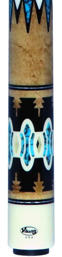 Viking Limited Edition Two-Feather Highly Figured Birdseye Maple Pool Cue - New Design - Image 2