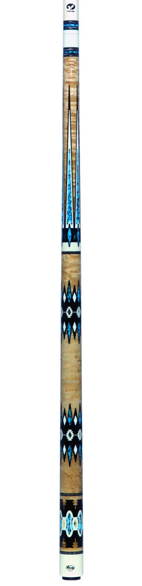 Viking Limited Edition Two-Feather Highly Figured Birdseye Maple Pool Cue - New Design - Image 6