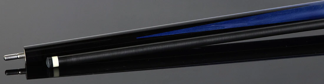 Viking Motore Series Midnight Black with 4 Blue Inlaid Points Play Cue with 12.5mm Siege Carbon Fiber Shaft - Image 3
