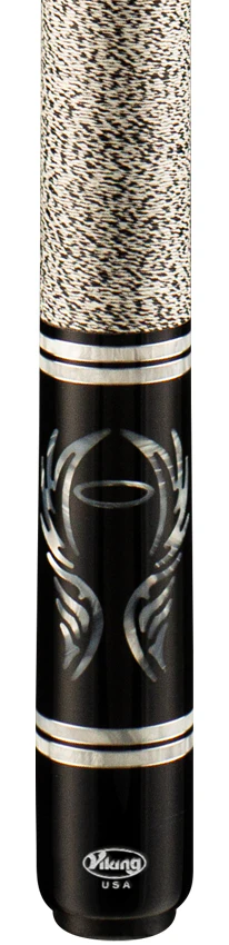 Viking Ovation Series Khaki-Stained Maple with Silver Pearl Angel Inlays Play Cue - OV0500 - Image 2