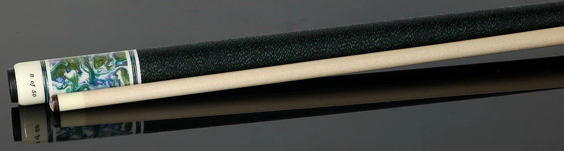 Viking SmartShops Series Teal Stained Maple with Frost Meadow Pearl Sleeve Cue of the Month - - Image 4