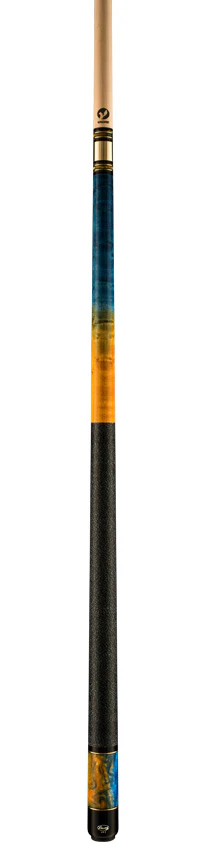 Viking Twilight Series Ocean Blue & Yellow Sunflower Stain with Ocean Glow Premium Pearl Play Cue - TW0116 - Image 4