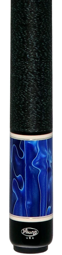 Viking Twilight Series Khaki-Stained Birdseye Maple with Cerulean Tide Premium Pearl Points Play Cue - Image 2