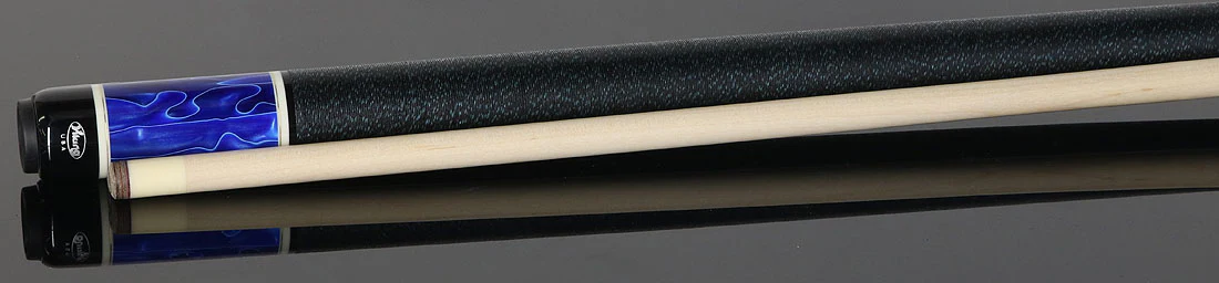Viking Twilight Series Khaki-Stained Birdseye Maple with Cerulean Tide Premium Pearl Points Play Cue - Image 3