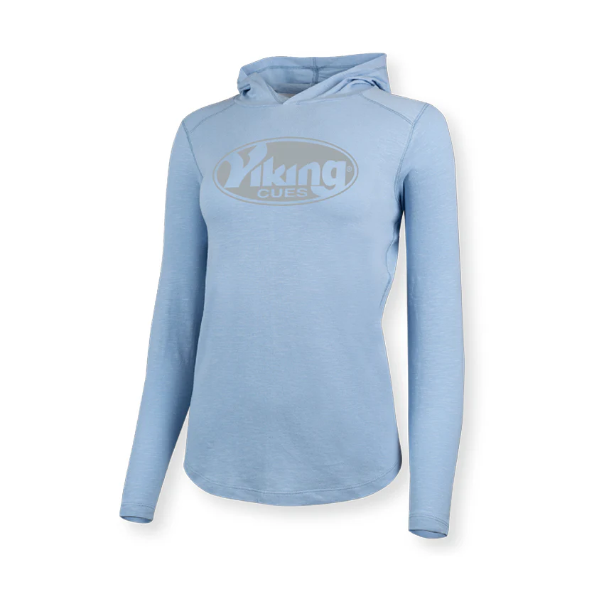 Viking Women's Fireside Sky Blue Hoodie - Image 4