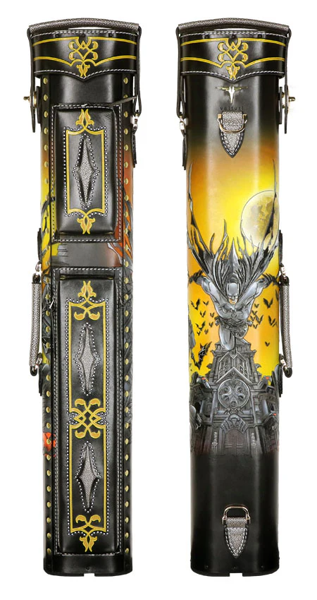 Volturi Custom Batman Yellow 4x8 Hard Pool Cue Case - VCBATMAN4X8Y - Image 3