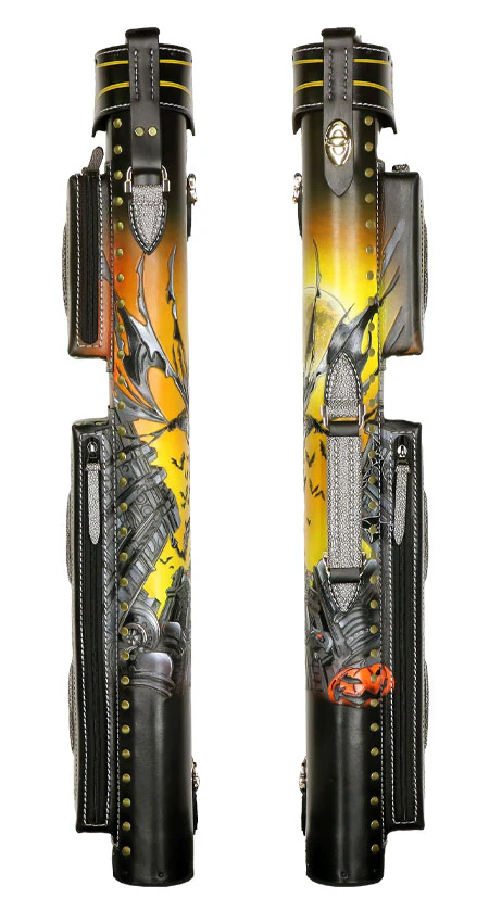 Volturi Custom Batman Yellow 4x8 Hard Pool Cue Case - VCBATMAN4X8Y - Image 4